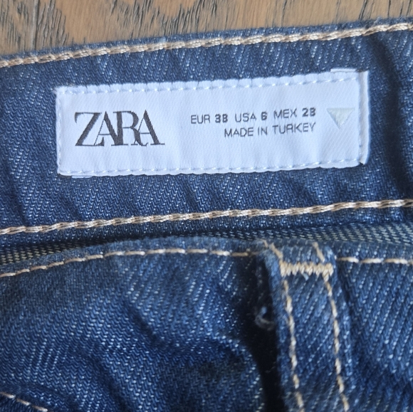Zara Relaxed Indigo Jeans Size 6 - Picture 3 of 7
